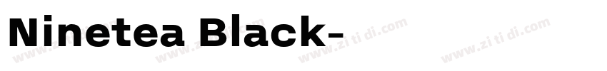 Ninetea Black字体转换